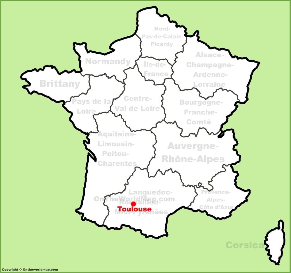 France_ regions. kgm อยู่บนแผนที่